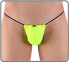 Intense fluorescent colour. String thong, round elastic, among smaller Width by...