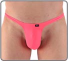 Intense fluorescent colour. T-Face thong, a mini-thong cut, adjusted, low front...