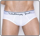 White brief by Walking Jack with white, soft waistband. High quality underwear...